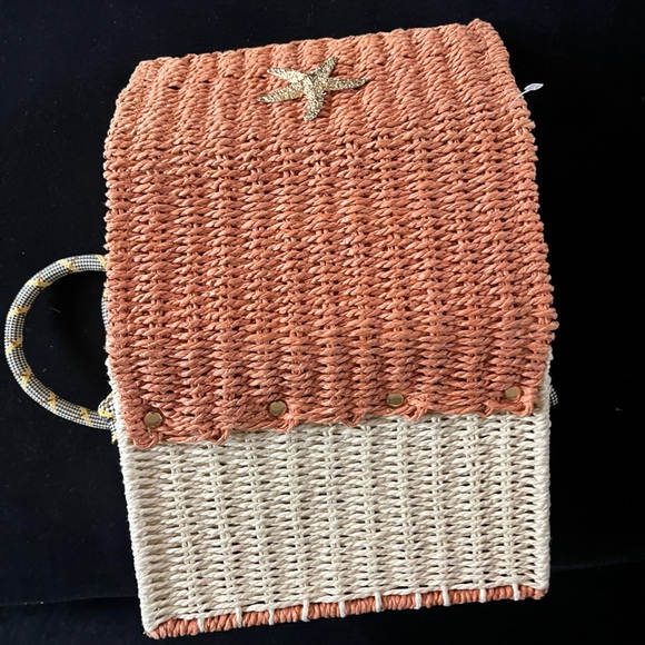 Sun 'N Sand Starfish Straw Boxy Cross Body Shoulder Bag Women’s Purse - Picture 8 of 9